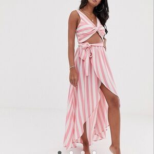 ASOS Pink Striped Dress